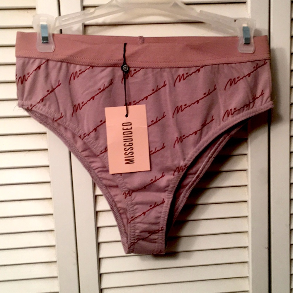 Missguided script high rise underwear